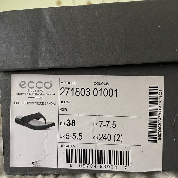 Ecco Corksphere Thong Flip-Flop - Picture 1 of 4